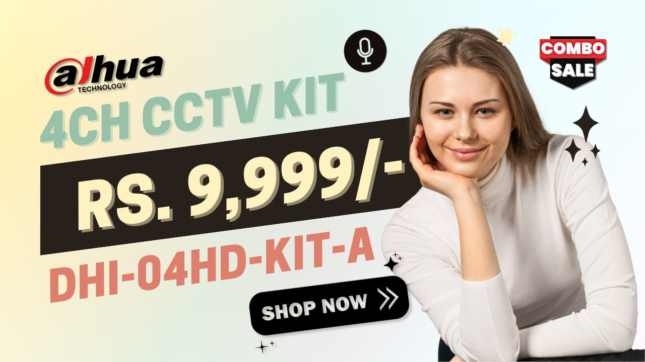 Dahua DHI-04HD-KIT-A 4Camera Combo Kit with Audio